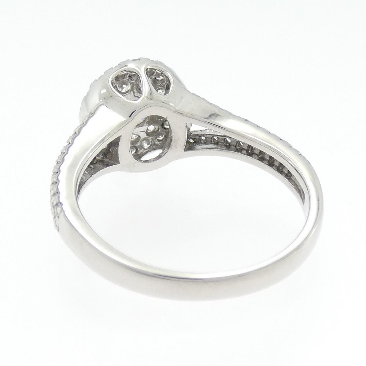 K18WG ダイヤモンド リング 0.75CT