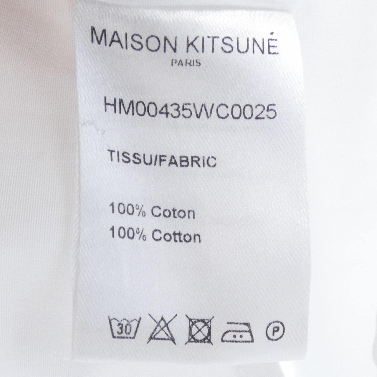MAISON KITSUNE HM00435WC0025 Shirt