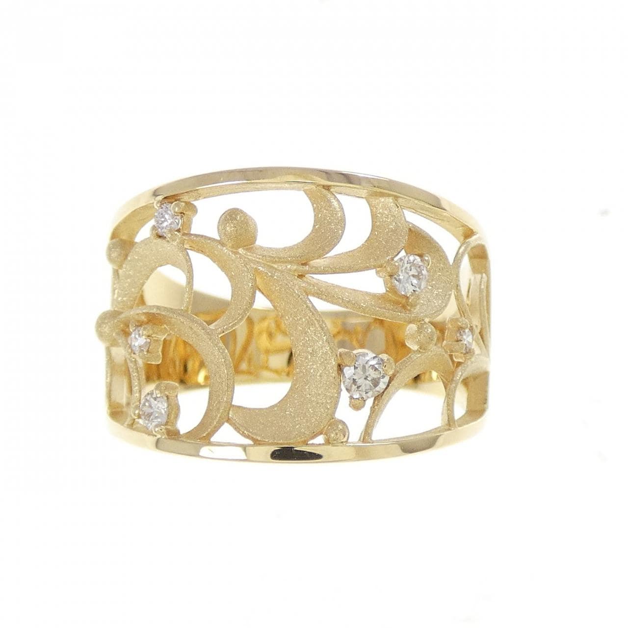 K18YG ダイヤモンド リング 0.12CT