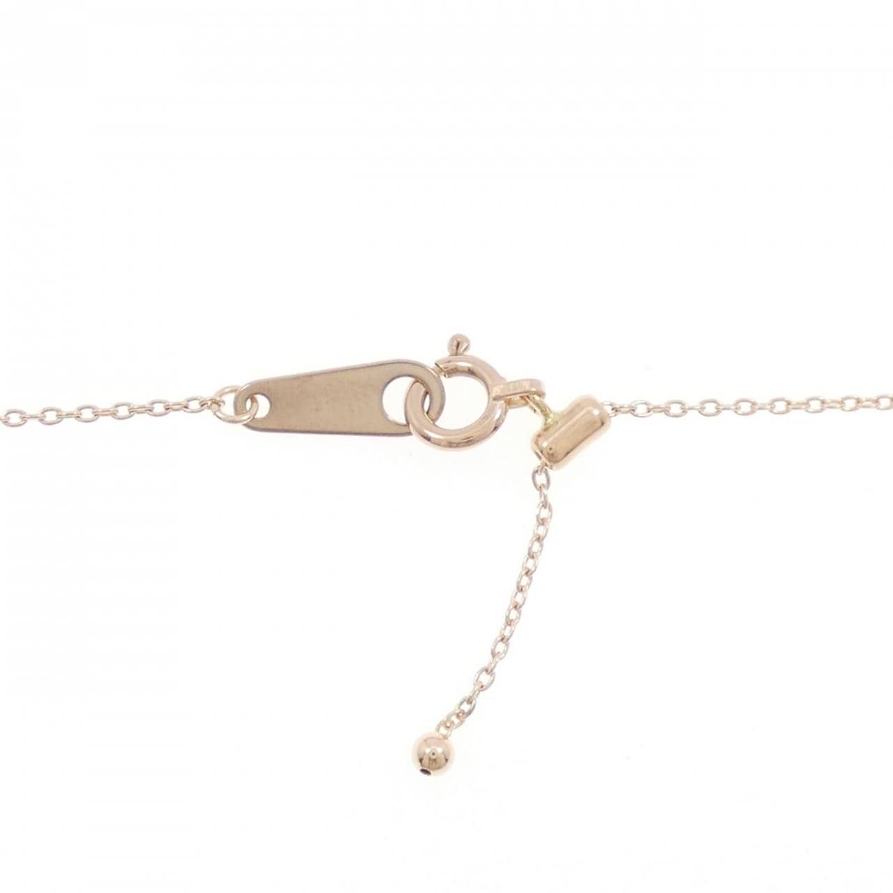 K10PG クロス ダイヤモンド ネックレス 0.01CT