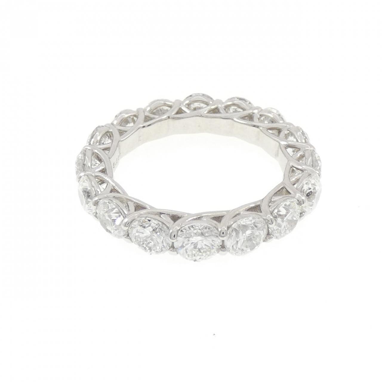 【新品】PT950 ダイヤモンド リング 5.028CT F SI2 Good