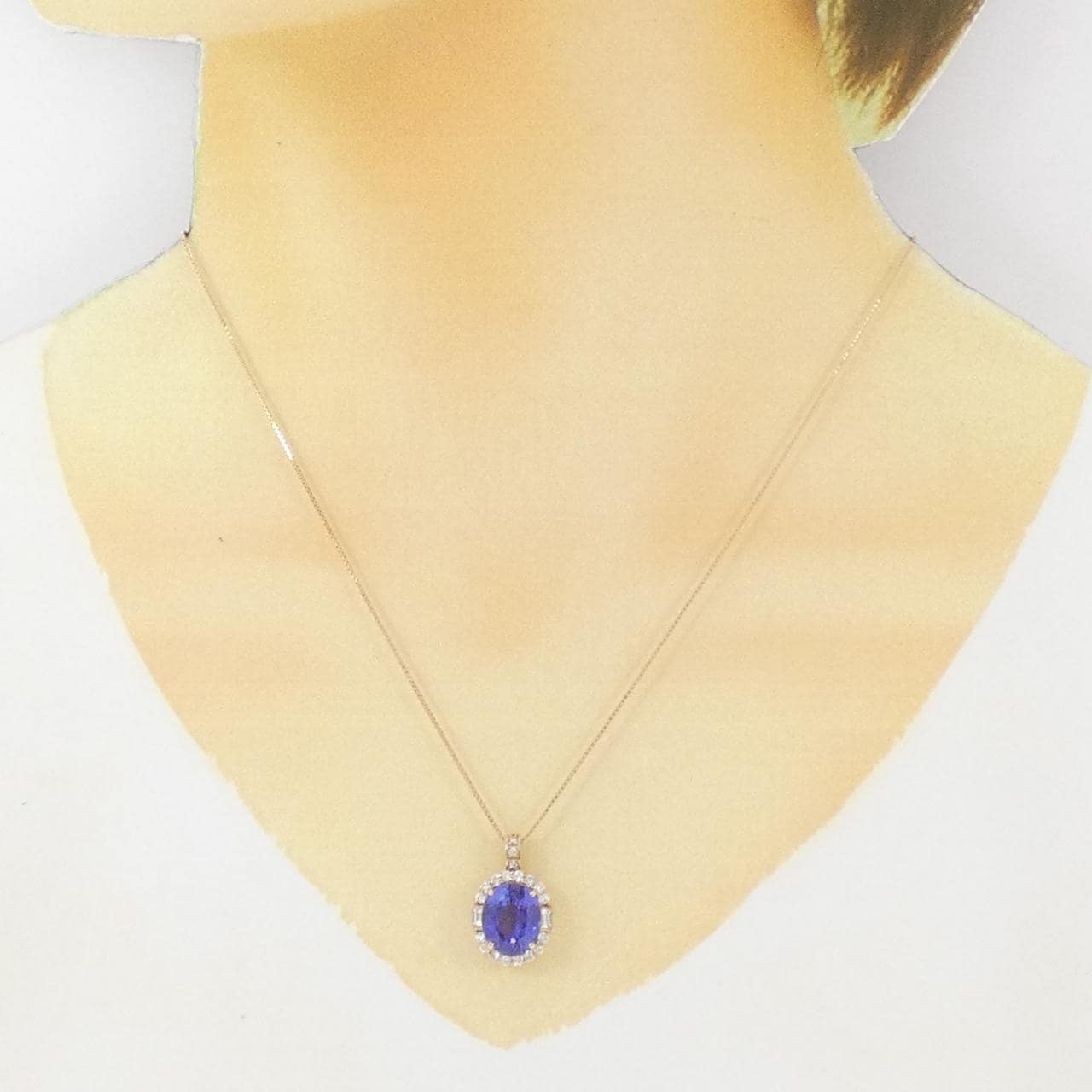K18PG タンザナイト ネックレス 4.86CT
