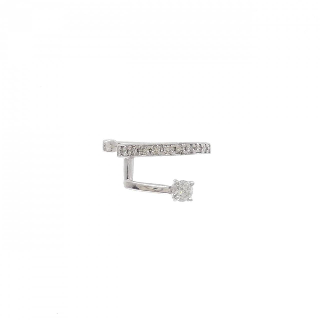 PT900 ダイヤモンド イヤーカフ 0.20CT 片耳