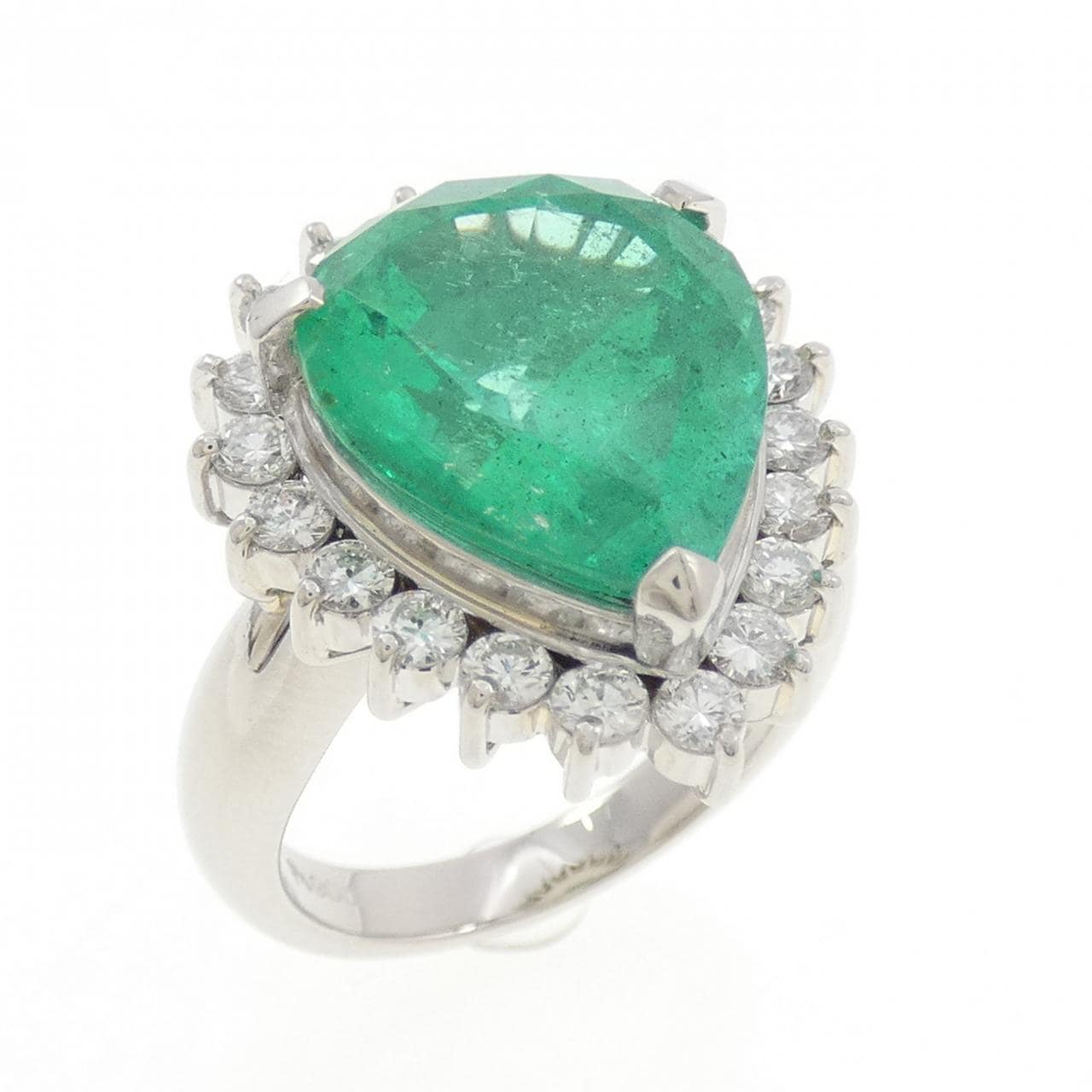 PT900 Emerald Ring 7.02CT