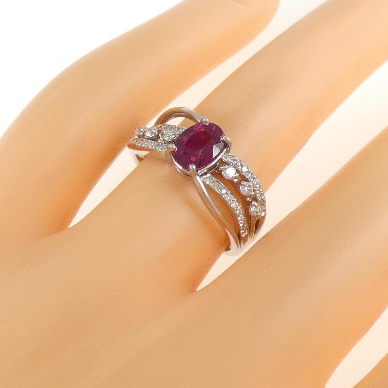 PT900 ルベライトトルマリン リング 1.04CT