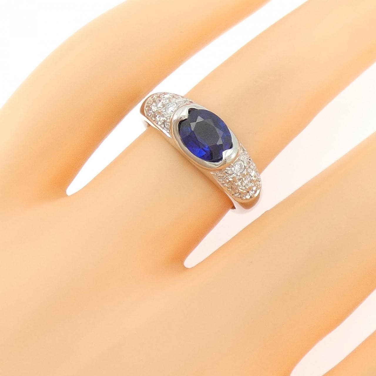 PT900 サファイヤ リング 0.91CT