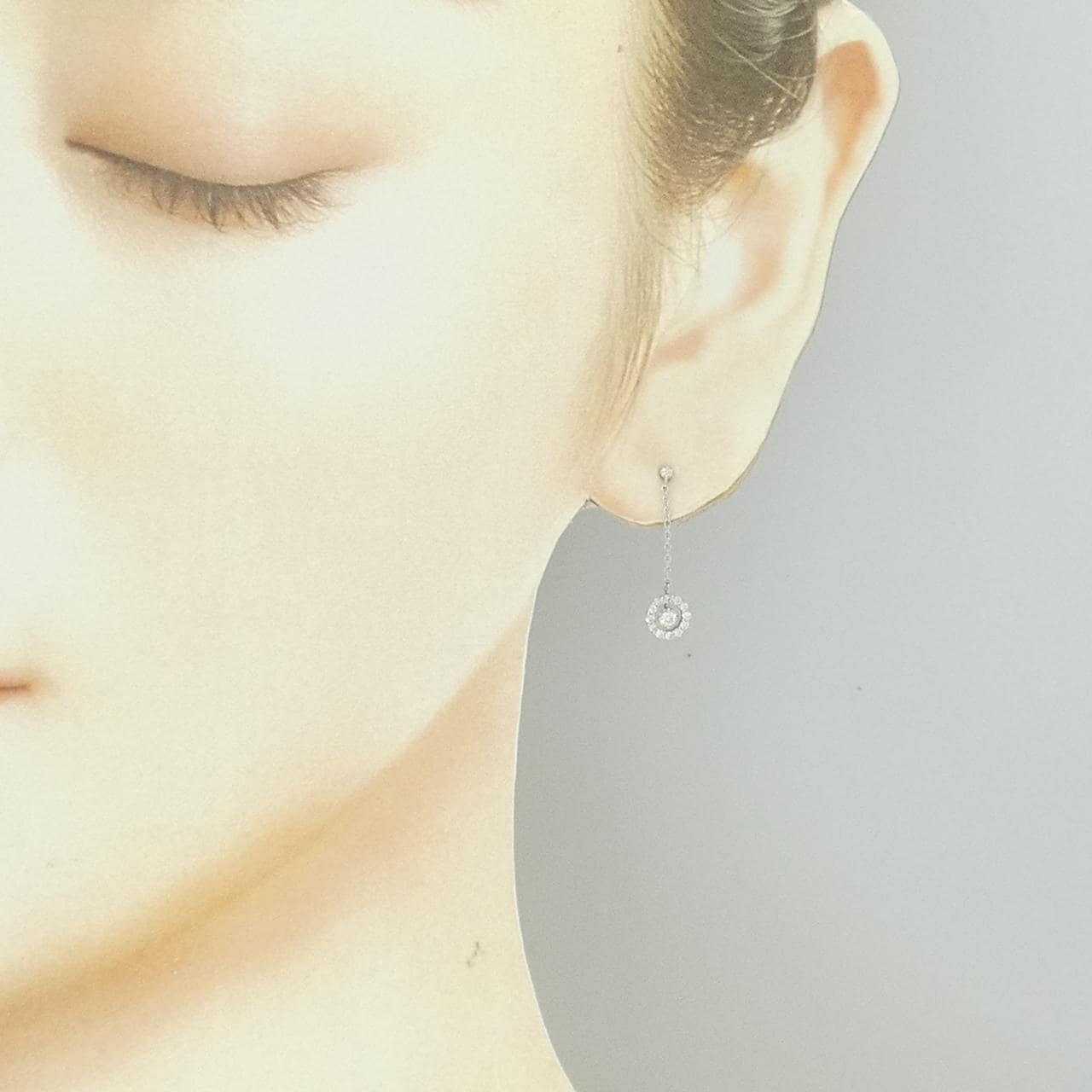 ポンテヴェキオ ダイヤモンド ピアス 0.16CT