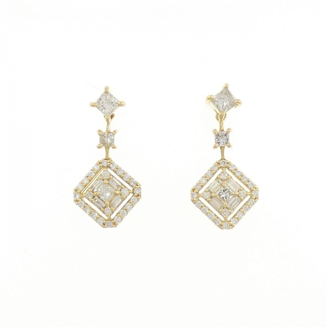 K18YG ダイヤモンド ピアス 0.70CT
