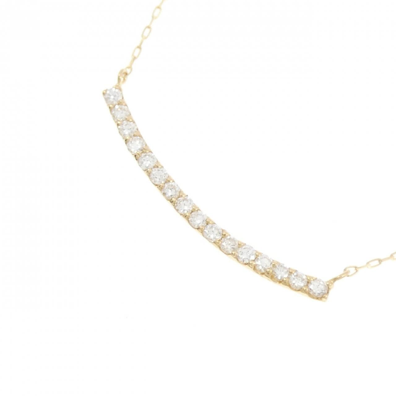 【リメイク】K18YG ダイヤモンド ネックレス 0.20CT