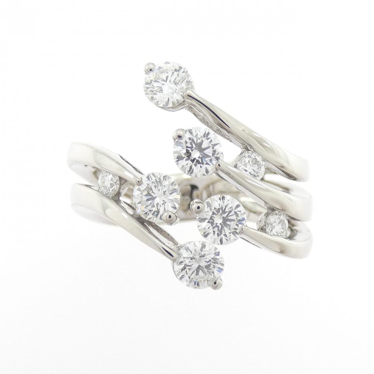 750WG ダイヤモンド リング 1.21CT