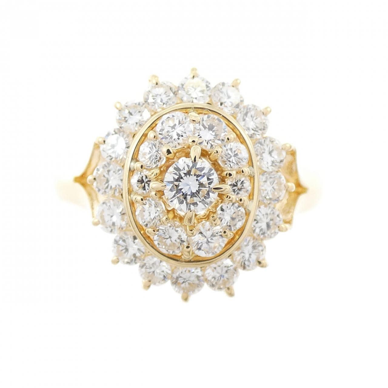 K18YG ダイヤモンド リング 0.10CT