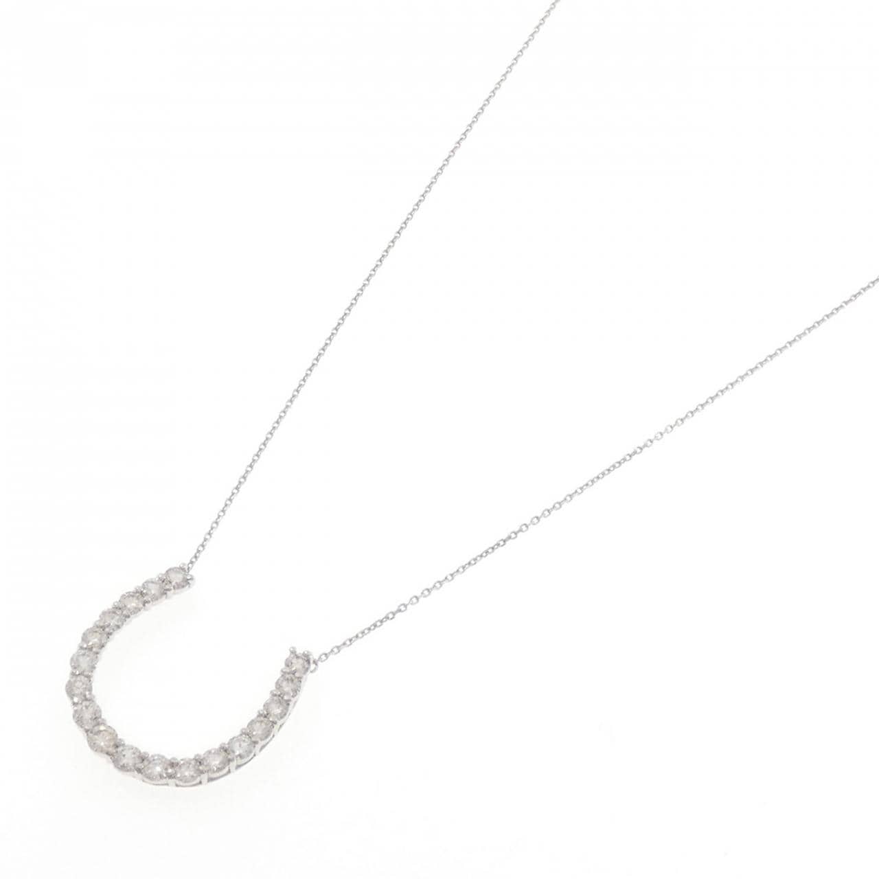 PT900/PT850 ホースシュー ダイヤモンド ネックレス 1.50CT