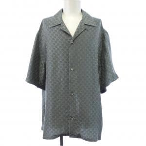 ルイヴィトン LOUIS VUITTON ショートスリーブジャガードシルクプレンドシャツ HRS30WKSY S／Sシャツ