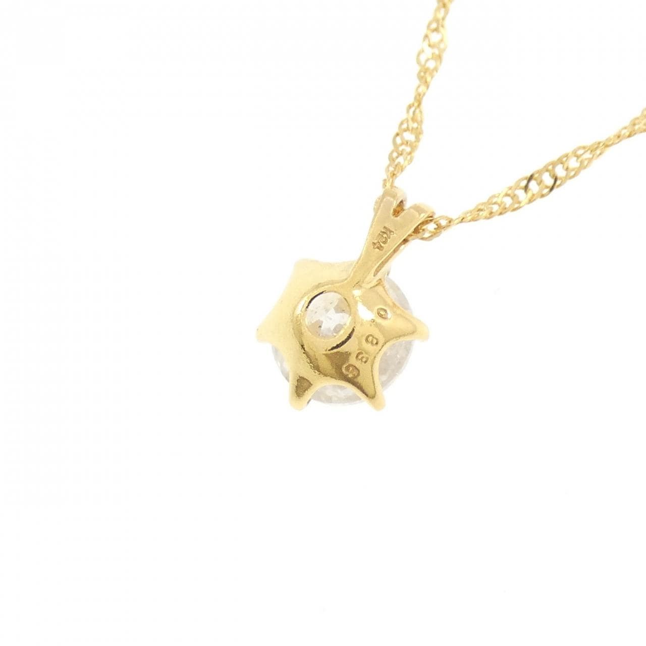 K24YG ダイヤモンド ネックレス 0.836CT
