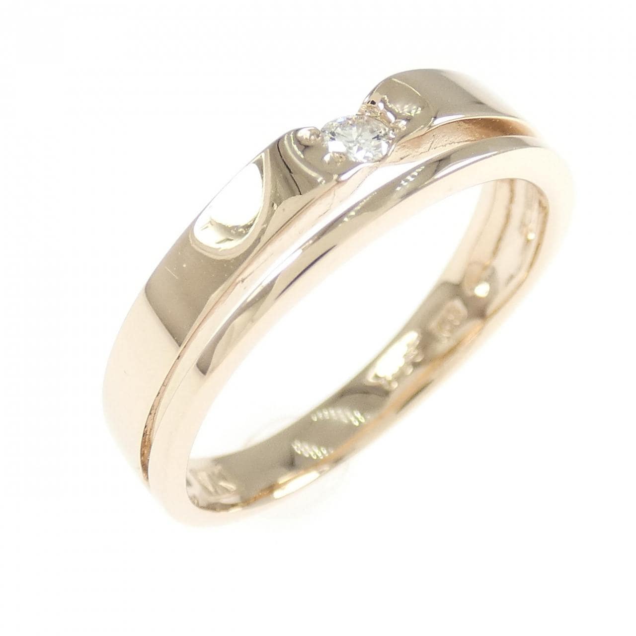 K18PG ダイヤモンド リング 0.05CT