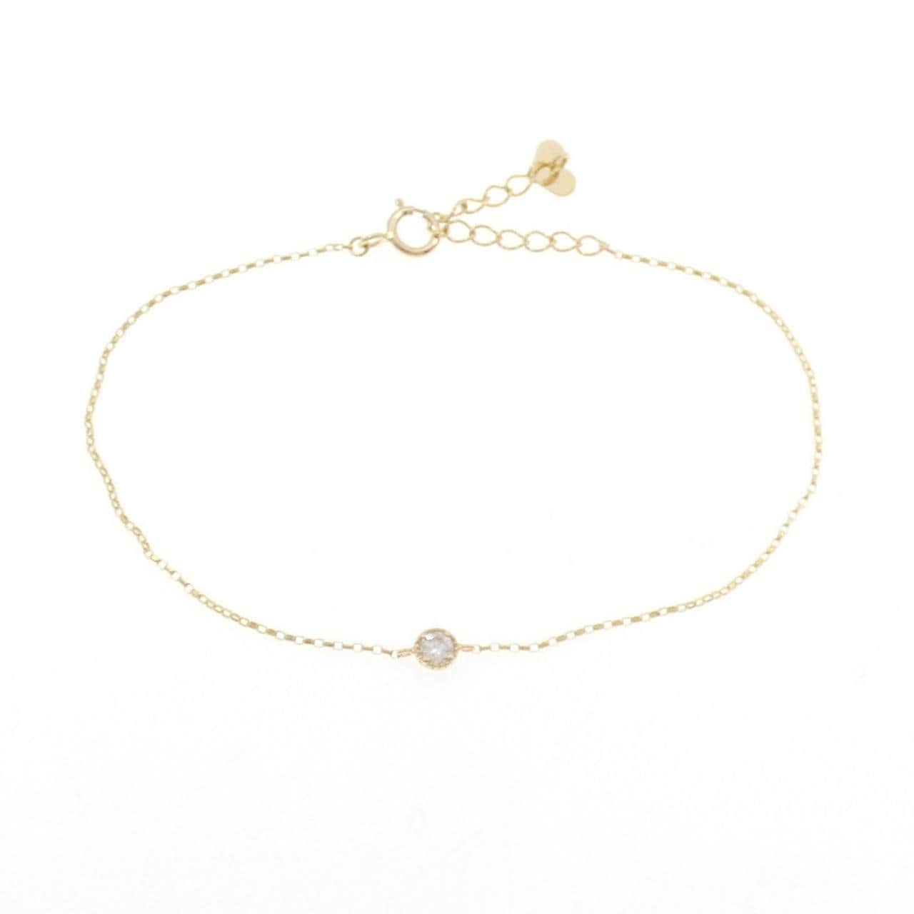 K18YG ダイヤモンド ブレスレット 0.08CT