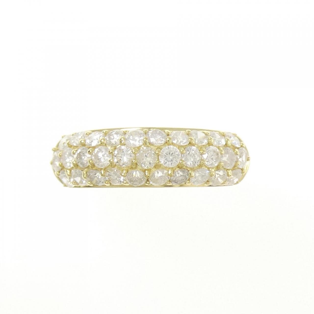 K18YG パヴェ ダイヤモンド リング 1.00CT