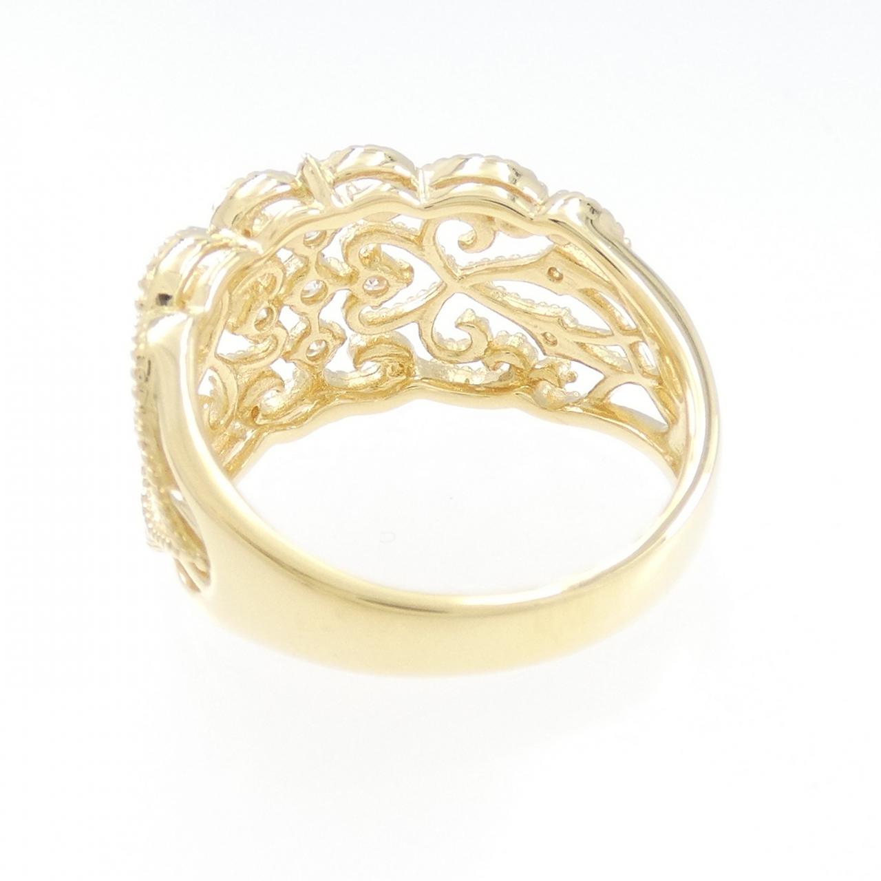 K18YG ダイヤモンド リング 0.23CT