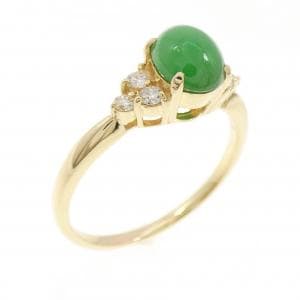 K18YG ヒスイ リング