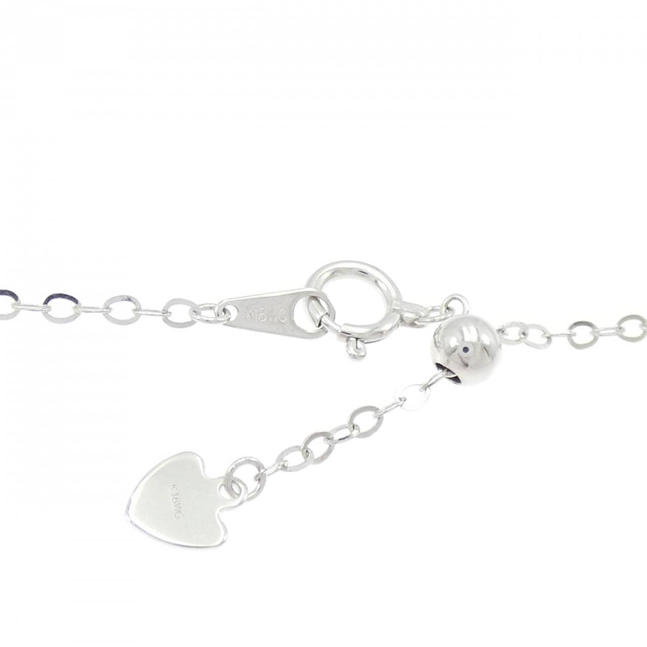 K18WG アコヤパール ネックレス