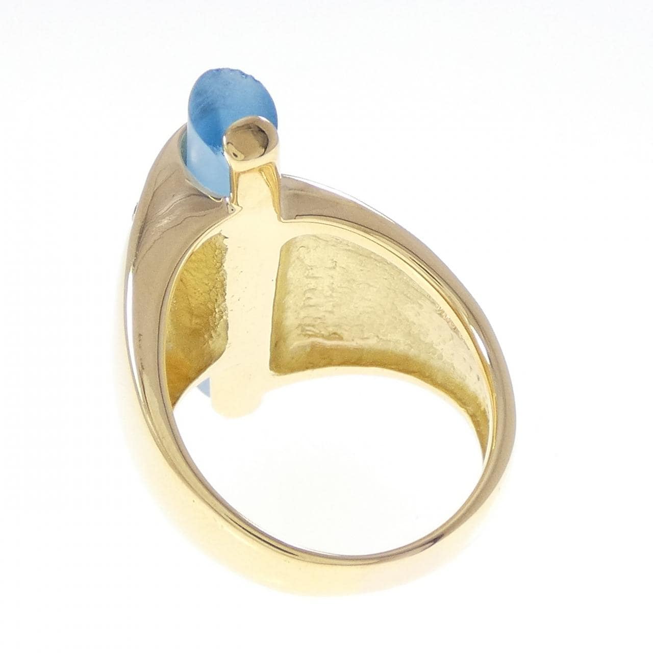 750YG ブルートパーズ リング