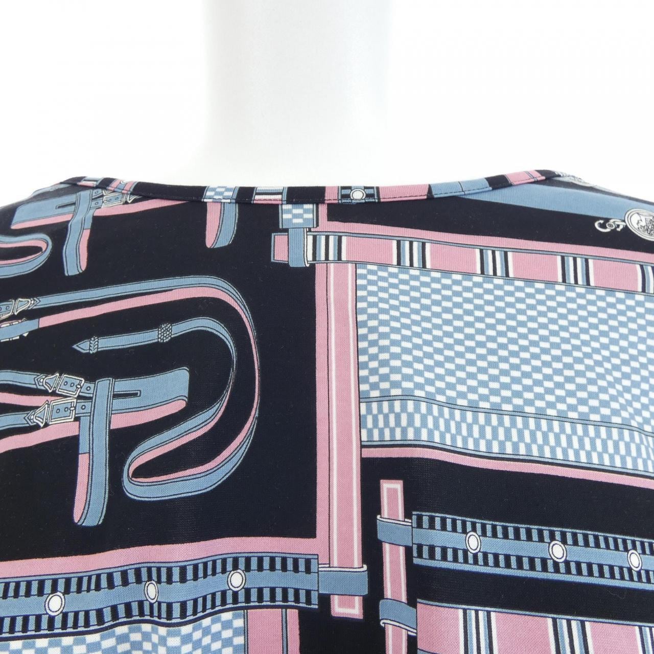 エルメス HERMES レトルエケストル LETTRES EQUESTRES 4H4523DS カットワンピース