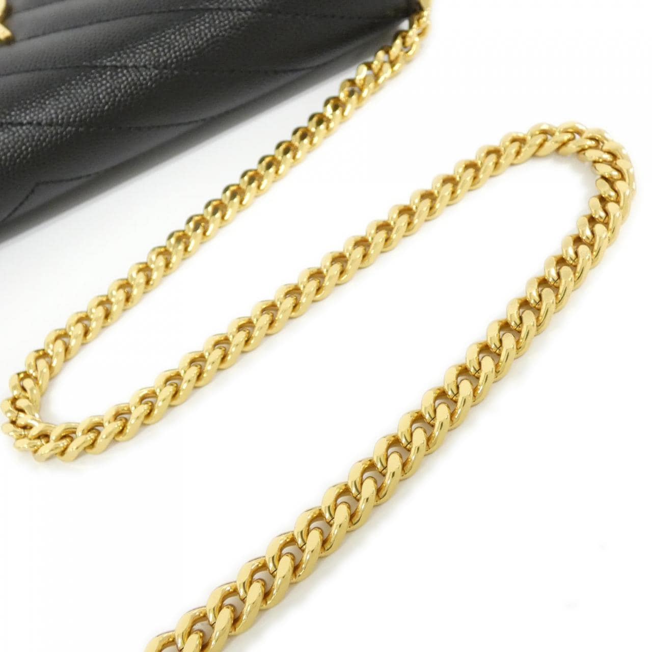 サンローラン 377828 BOW01 チェーンウォレット