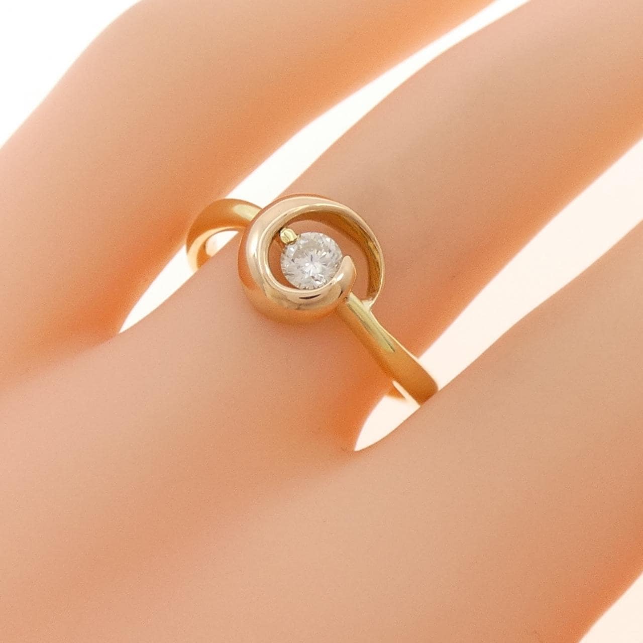 K18YG/K18PG Diamond Ring 0.20CT