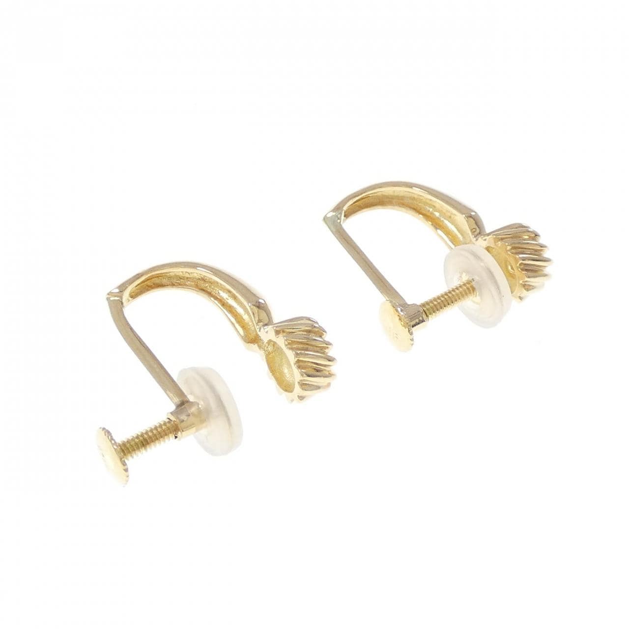 K18YG ダイヤモンド イヤリング 0.076CT