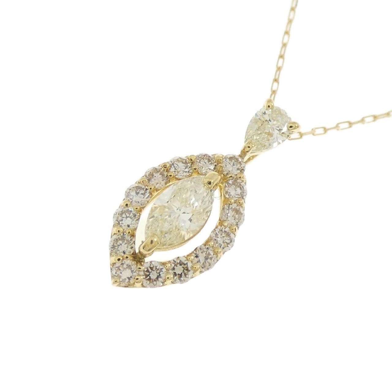 [新品] K18YG鑽石項鍊 0.35CT