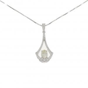 K18WG ダイヤモンド ネックレス 0.913CT