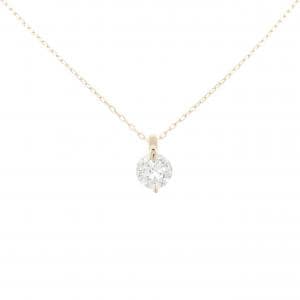 K18PG ソリティア ダイヤモンド ネックレス 1.060CT