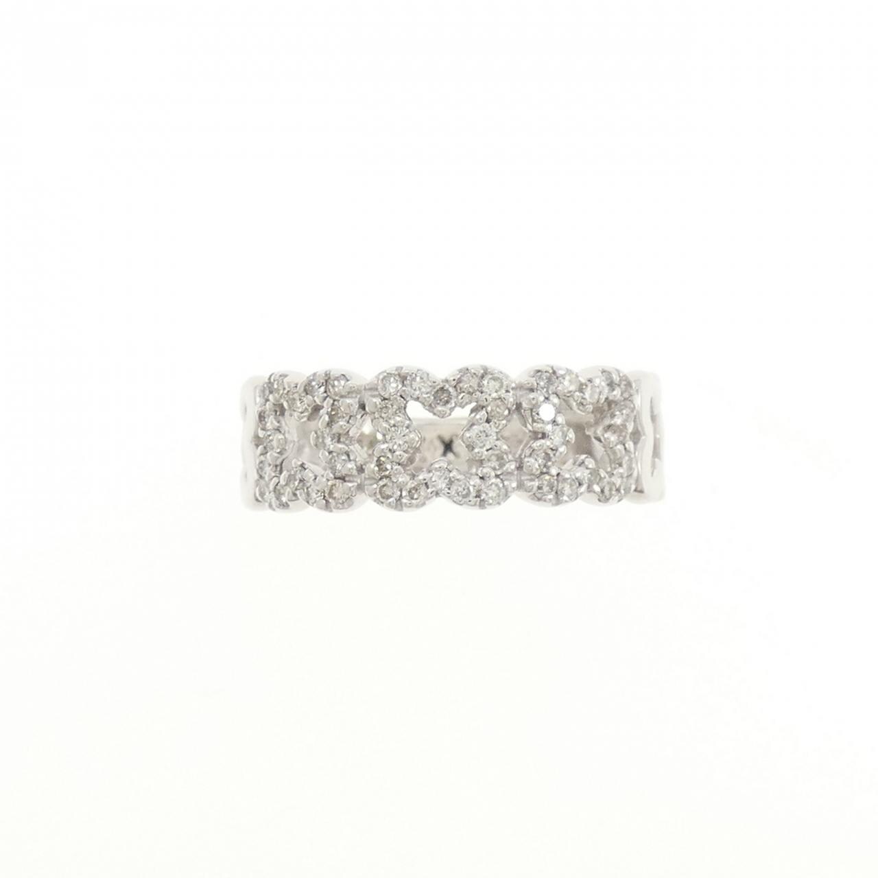 K18WG ダイヤモンド リング 0.32CT