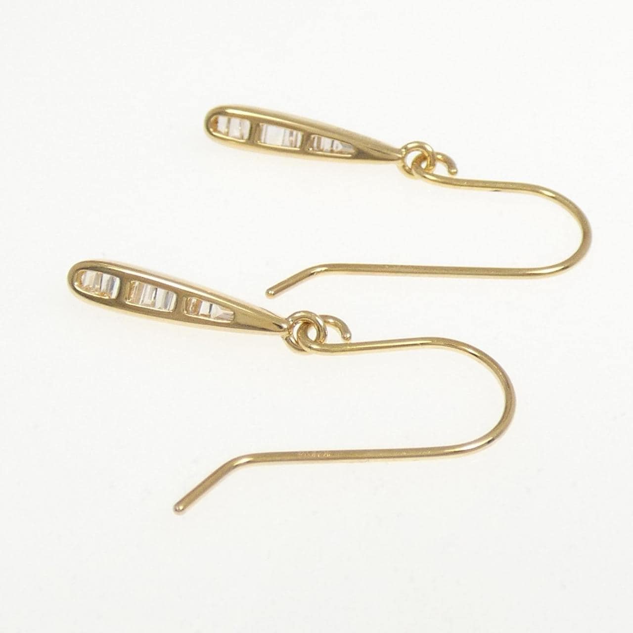 K18YG ダイヤモンド ピアス 0.14CT