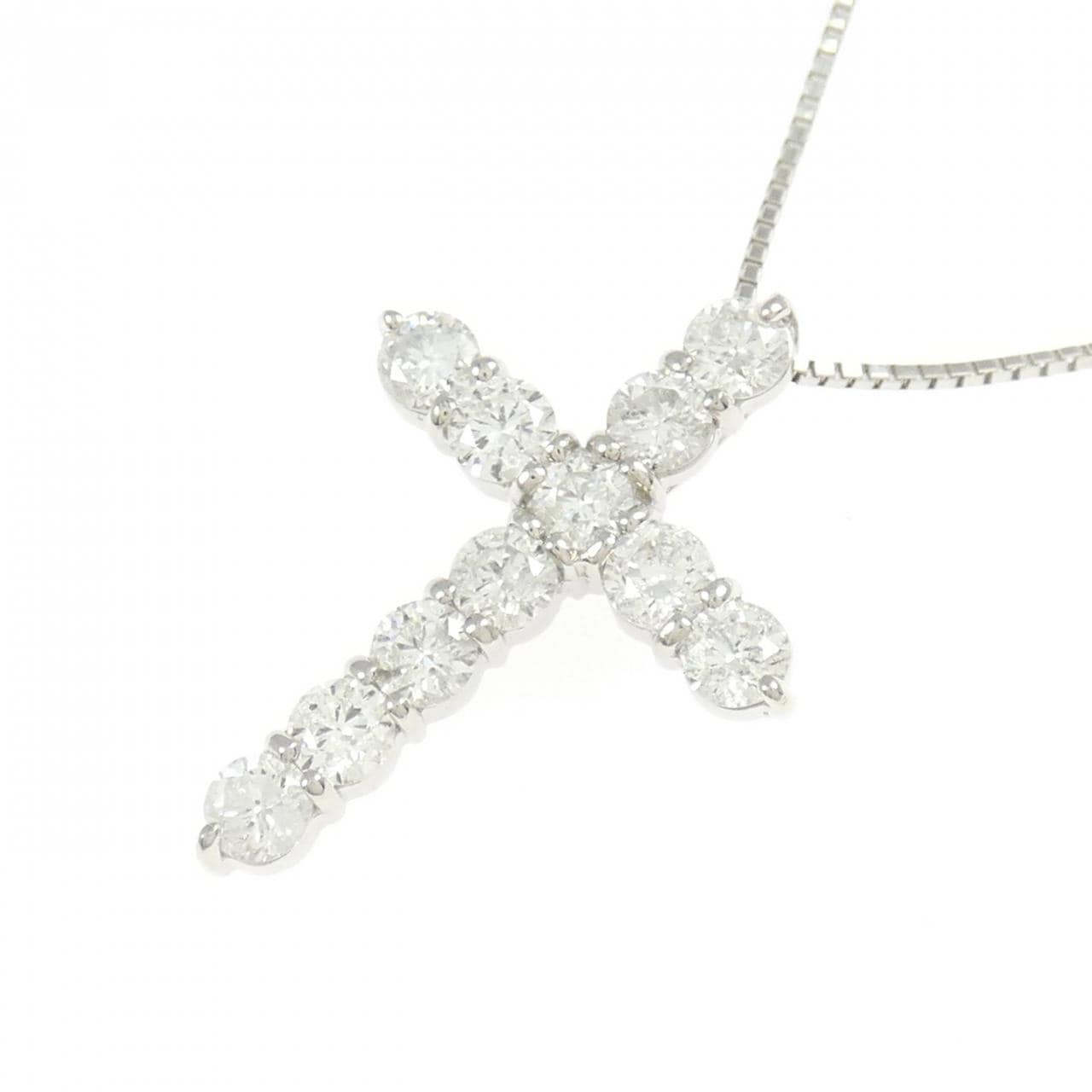 PT900/PT850 ダイヤモンド ネックレス 1.00CT