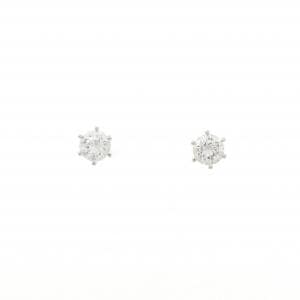 【リメイク】PT900/ST ダイヤモンド ピアス 0.257CT 0.264CT D-E VS1 VG-G