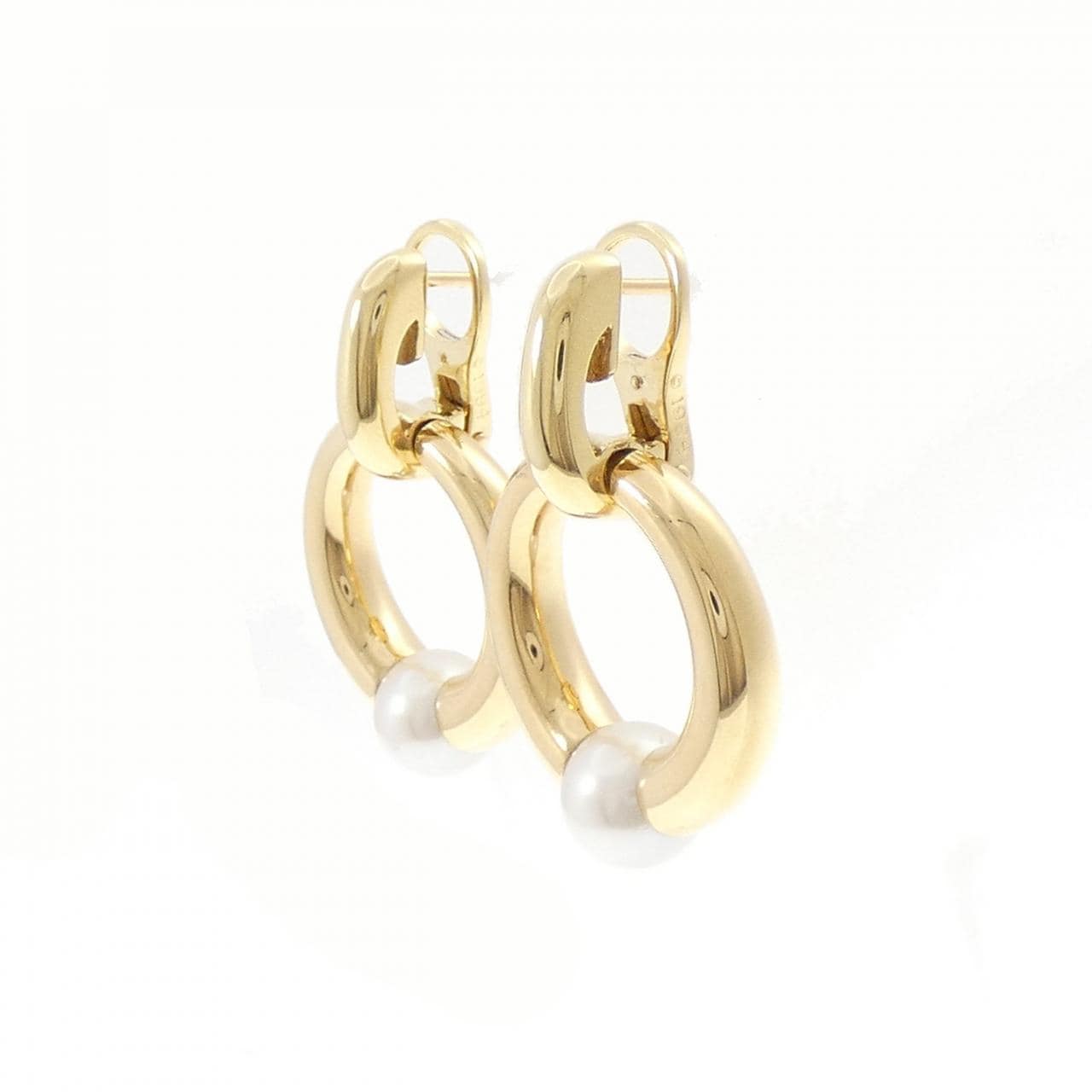 【ヴィンテージ】カルティエ ペルラ ピアス 8mm