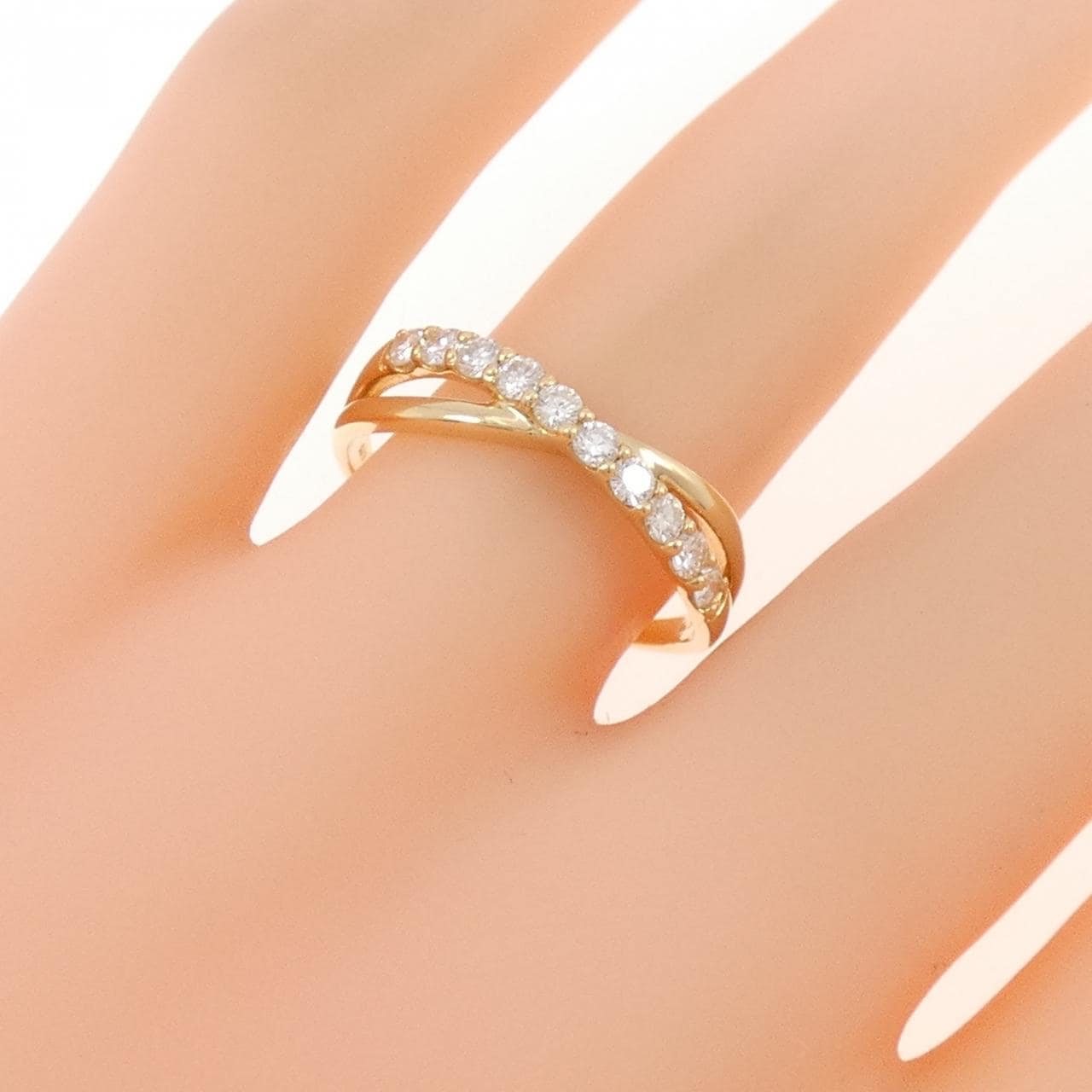 K18YG ダイヤモンド リング 0.30CT