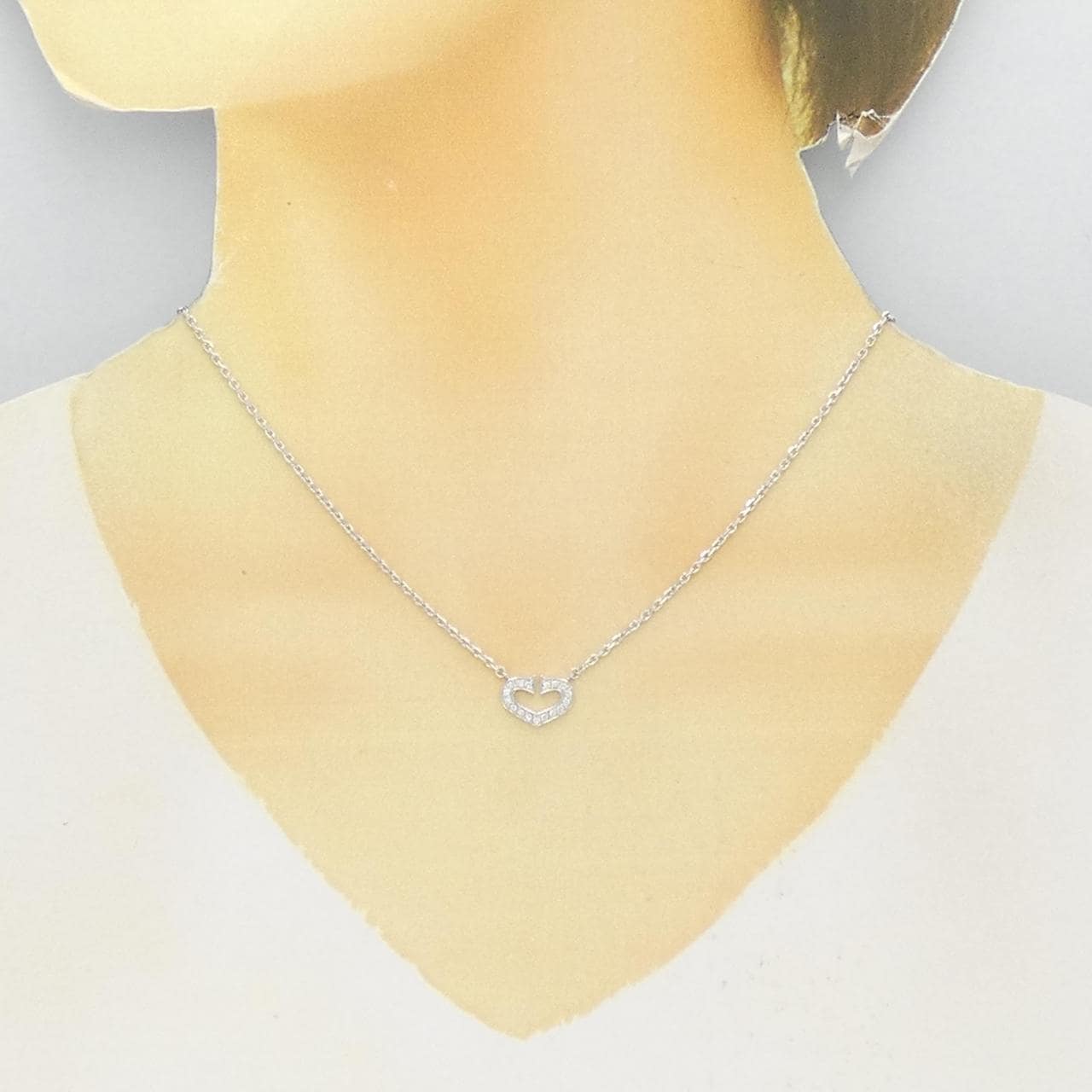Cartier C heart项链