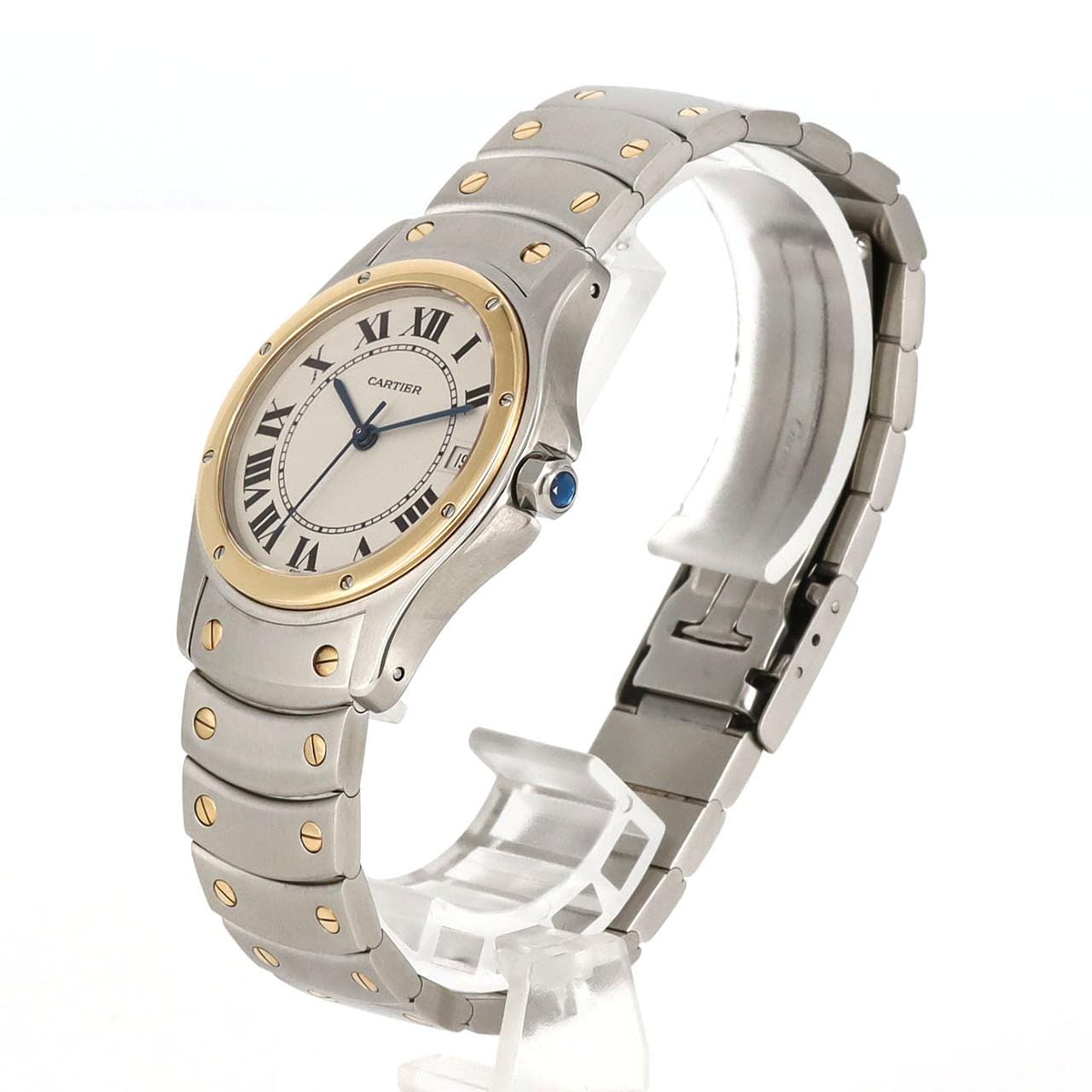 Cartier Santos Round LM Combi W20036R3 SSxYG自動上弦