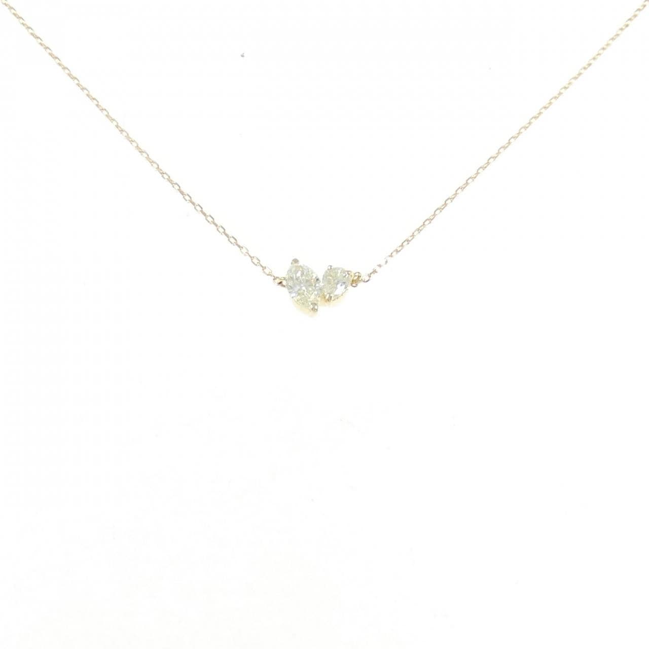 【新品】K18YG ダイヤモンド ネックレス 0.30CT