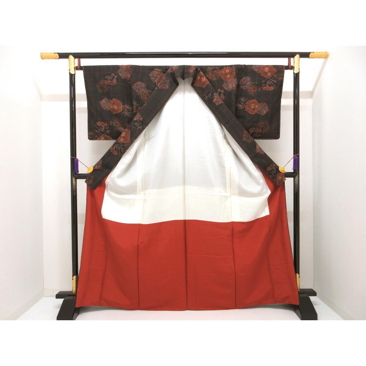 【未使用品】紬【吉澤与市】身幅Ｌ寸