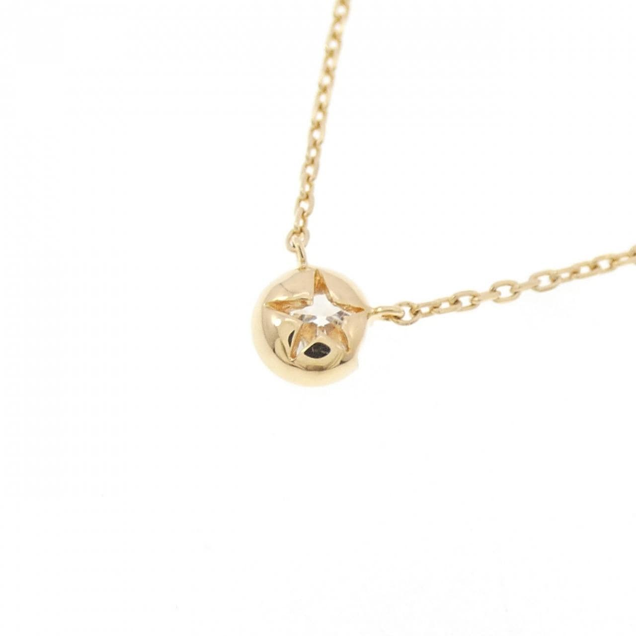 スタージュエリー ムーンセッティング ネックレス 0.10CT