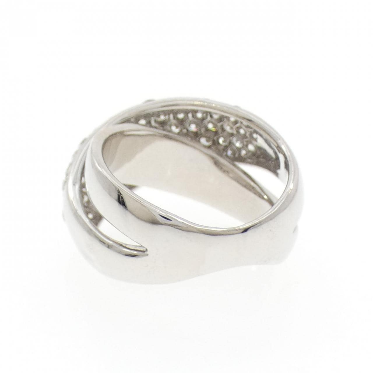 K18WG パヴェ ダイヤモンド リング 2.24CT