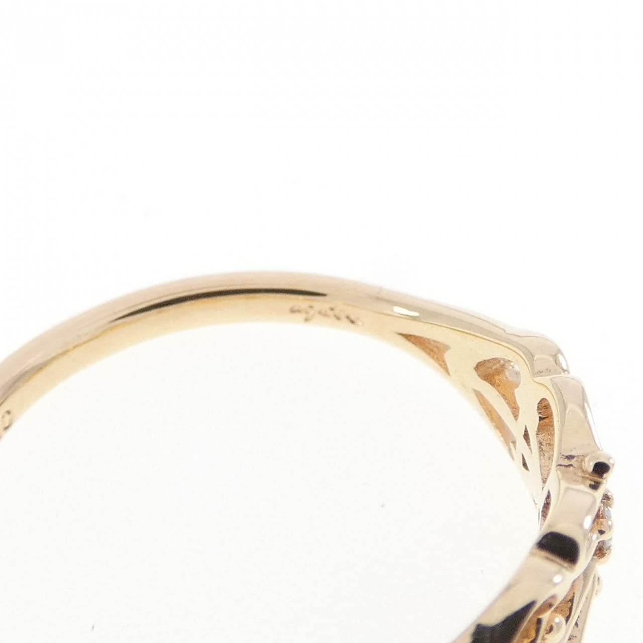アガット ダイヤモンド リング 0.02CT