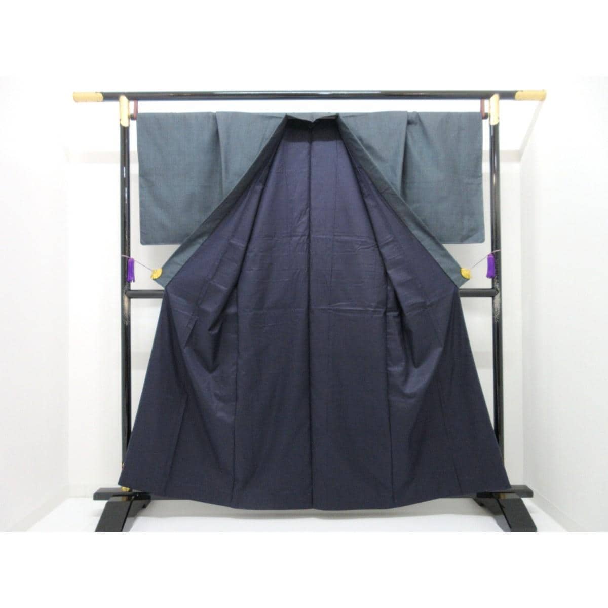 【未使用品】男物　【大島紬】１００山　きもの・羽織・長襦袢　３点セット