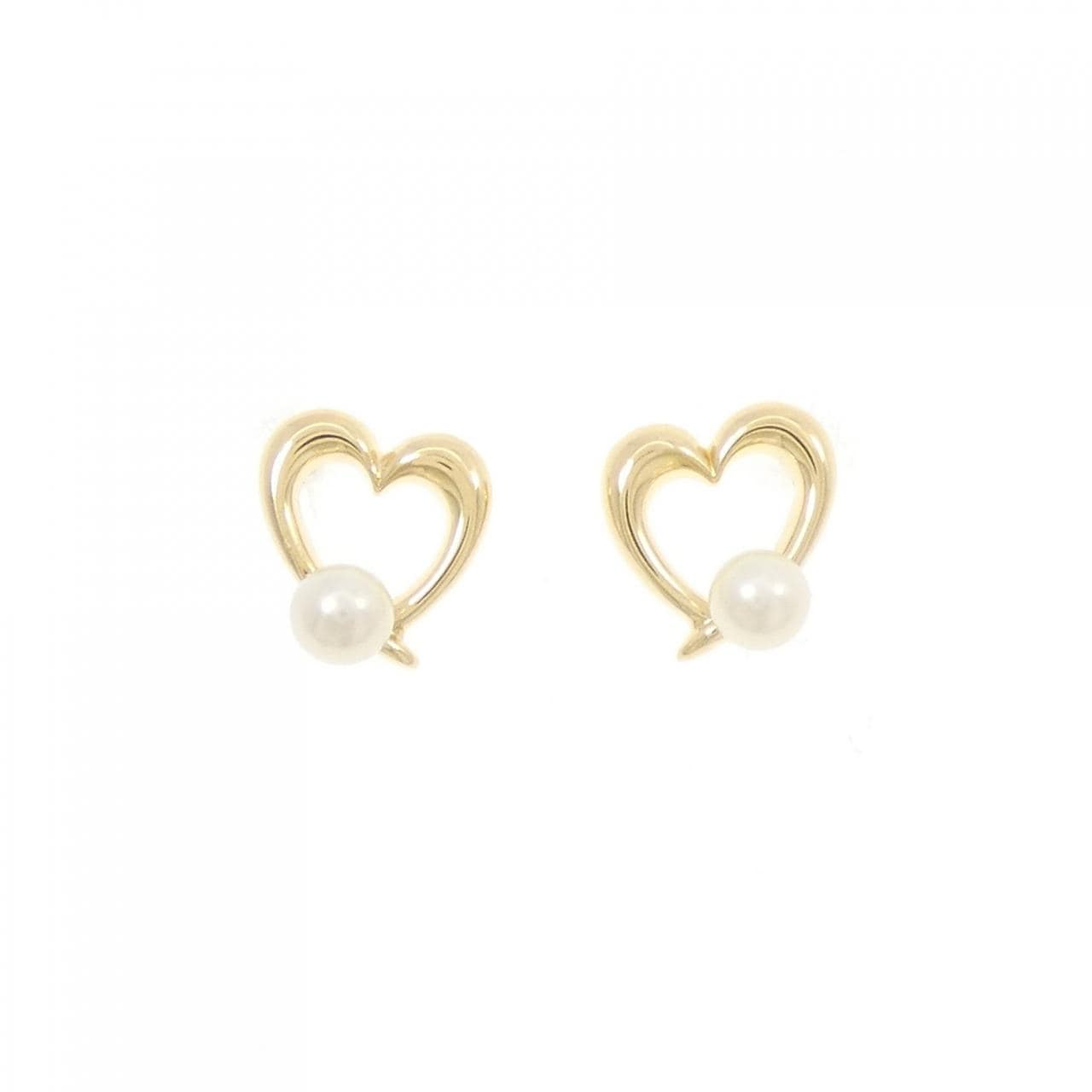 福袋 コメ兵｜ミキモト ハート アコヤパール ピアス 4mm｜MIKIMOTO アクセサリー