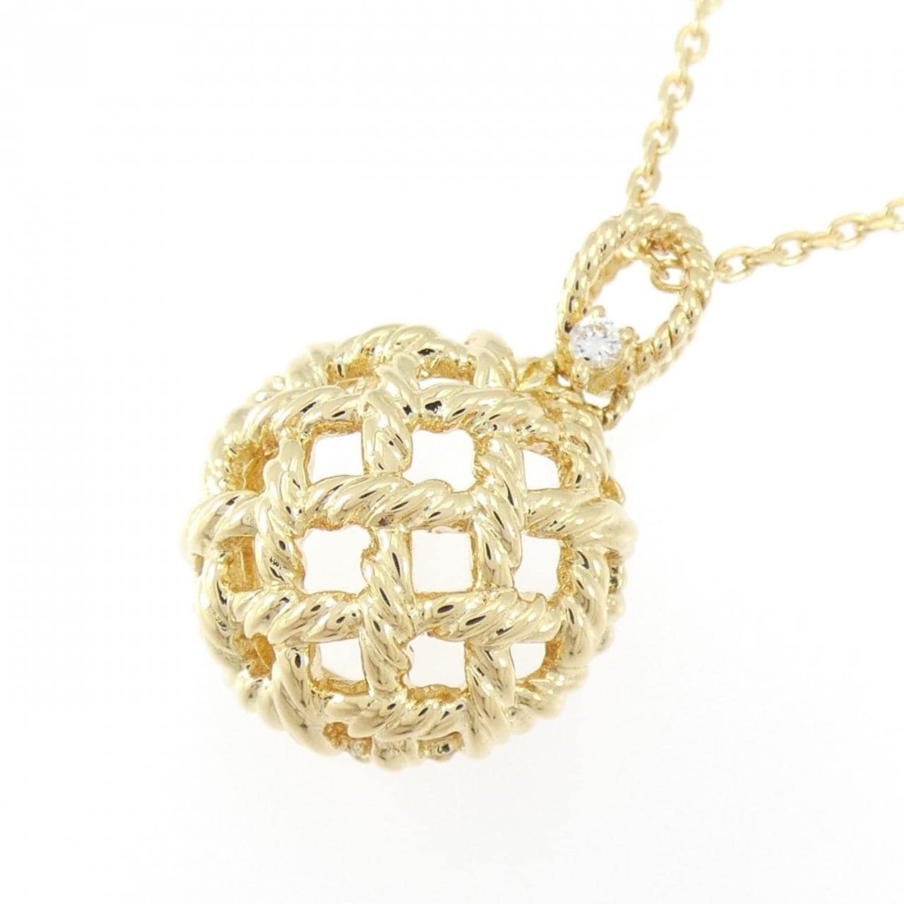 K18YG ダイヤモンド ネックレス