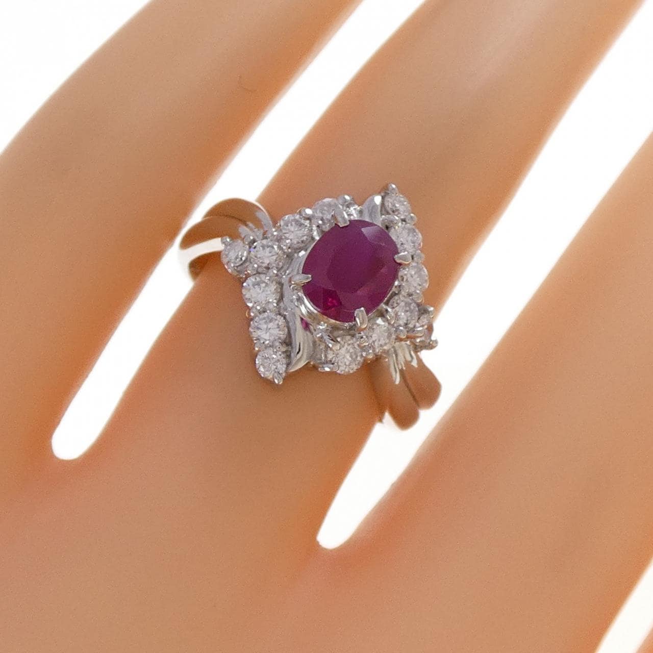 PT900 ルビー リング 1.03CT