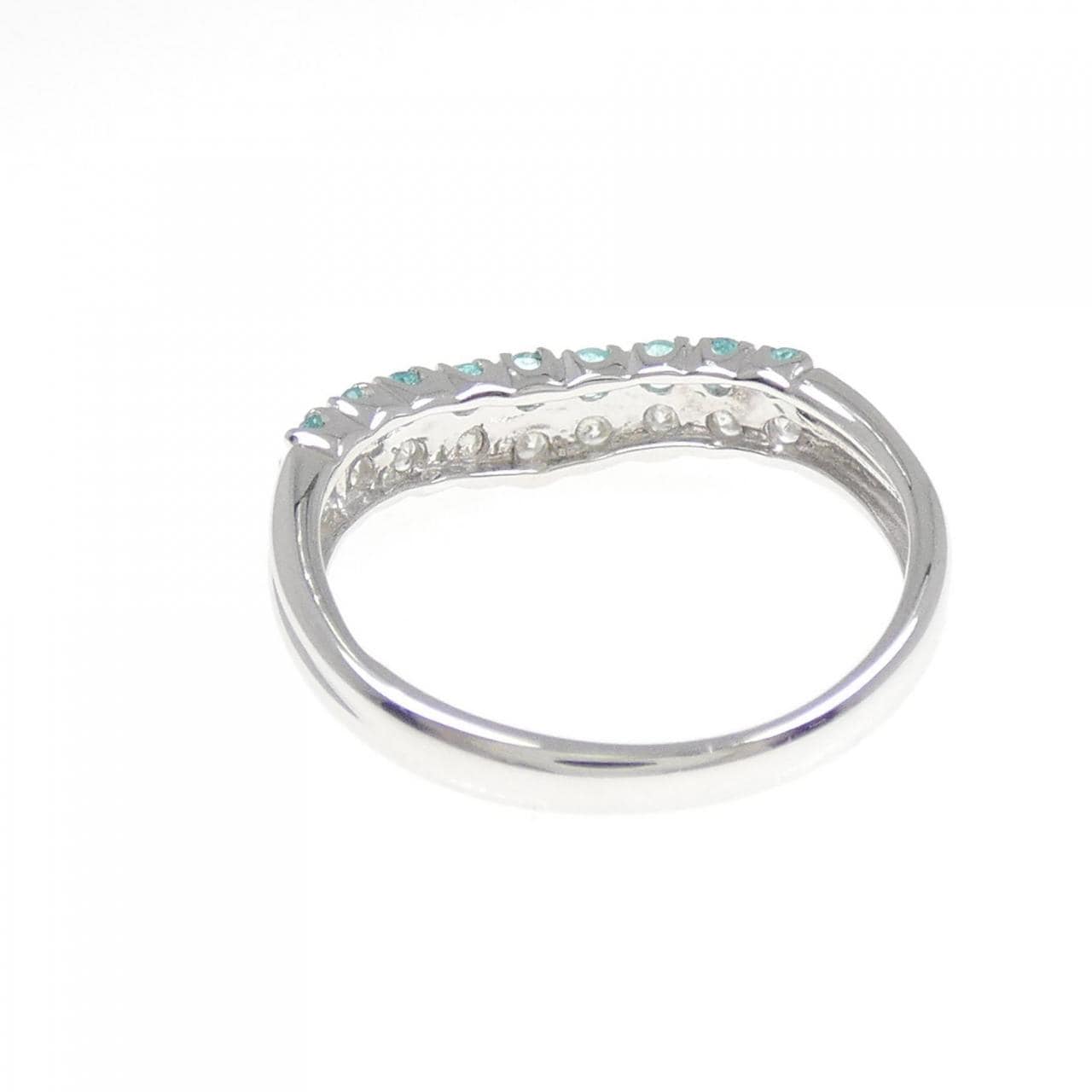 K14WG トルマリン リング 0.14CT